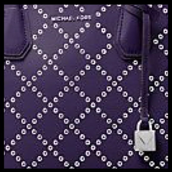 MICHAEL Michael Kors Mercer Stud and Grommet Convertible Large Leather Tote - Picture 3 of 11